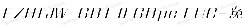 FZHTJW  GB1 0 GBpc EUC字体转换